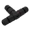 3Pcs Waterproof 3 Way Wire Connector 4 Core Junction Box Outdoor Waterproof IP68 Electrical Cable