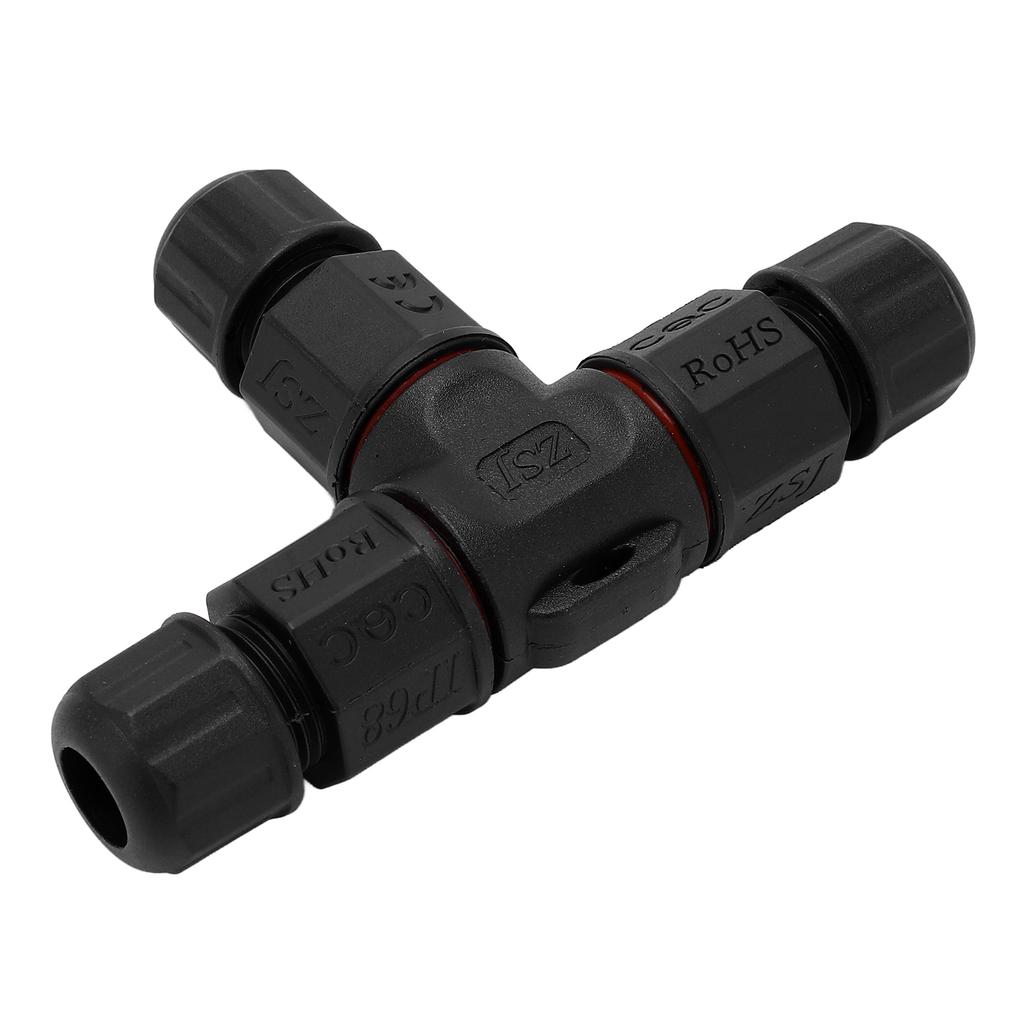 3Pcs Waterproof 3 Way Wire Connector 4 Core Junction Box Outdoor Waterproof IP68 Electrical Cable