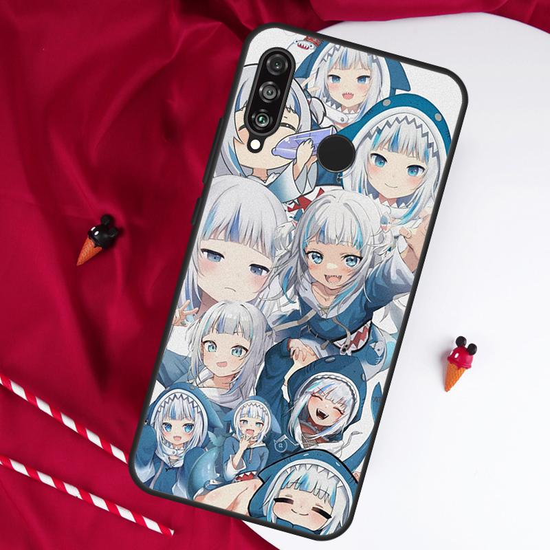 Чехол для Huawei Nova 7i 8i 11i 12i 12s 10 9 SE Y90 Y60 Y70 Y72 Y61 Y91 P60 Pro P30 P40 Lite с изображением Аниме Hololive Gawr Gura