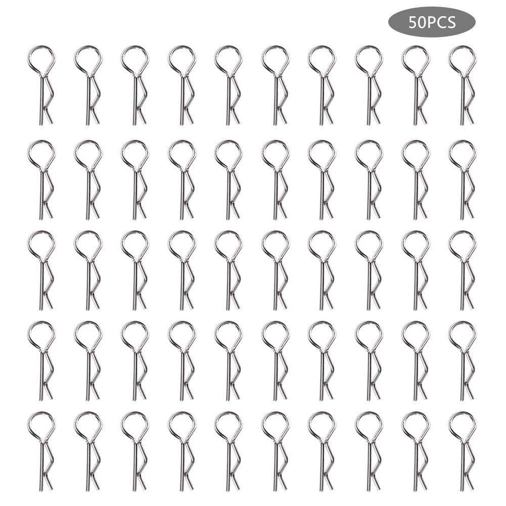 50pcs R Clips R Shape Pins RC Parts Accessory Fit for 1Celsius10   RC Car Vehicle Model