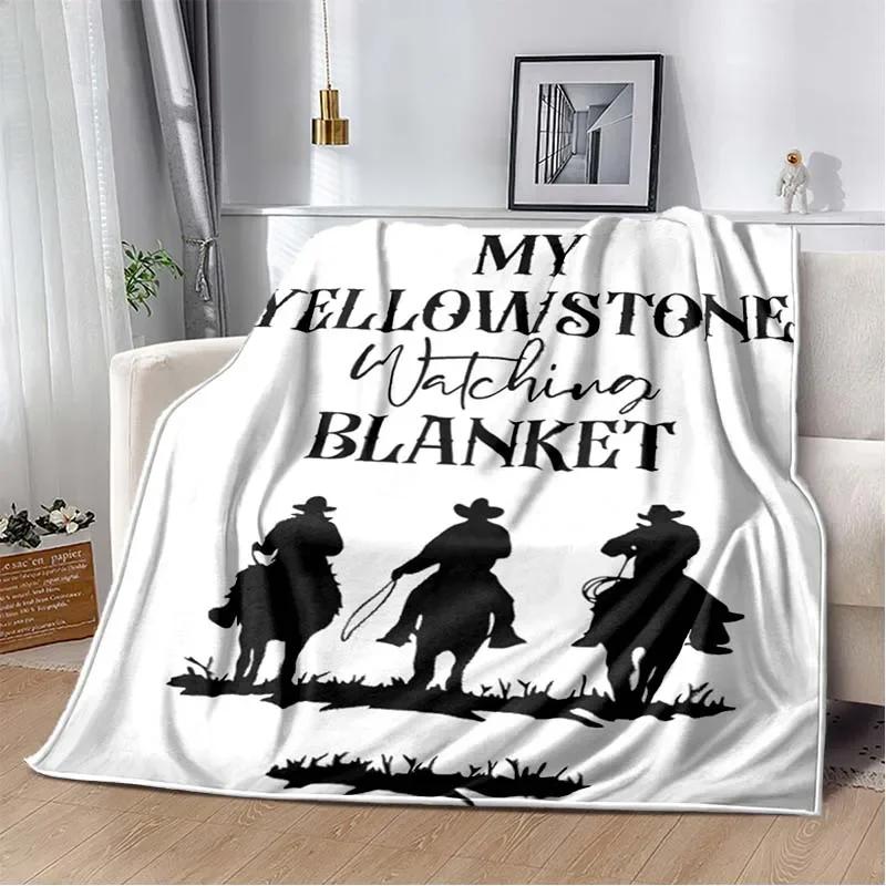 Теплый плед Yellowstone для гостиной, спальни, кровати, дивана, офиса, подарки, фланелевые пледы