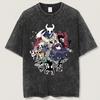 Футболка Hollow Knight The Knight | Винтажная футболка с графикой для геймера | Ретро футболка Streetwear с кислотной стиркой | Унисекс футболка в подарок фанату видеоигр
