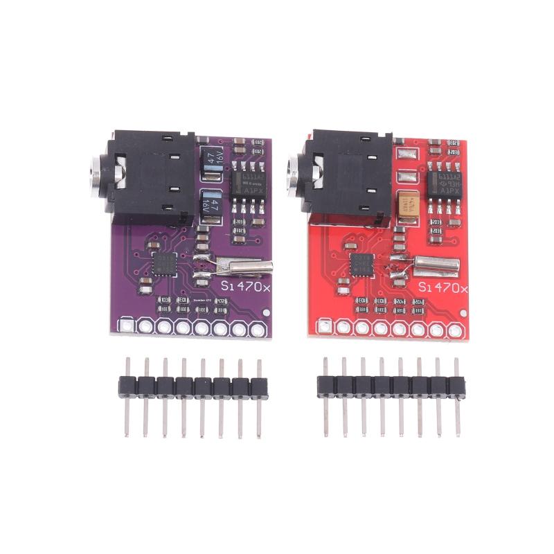 Модуль FM-радиоприемника Si4703 с RDS, интерфейс I2C, 3,3 В, для Arduino, ESP32, DIY-аудиопроектов