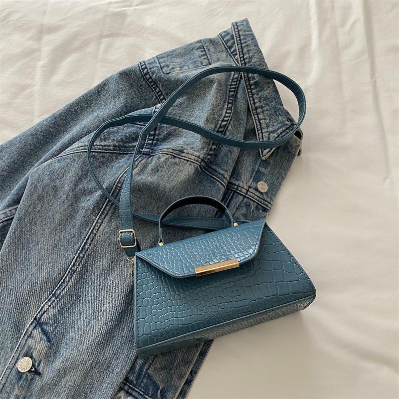 Сумка с узором крокодила женская 2025 новая модная текстура простой дизайн женская сумка через плечо