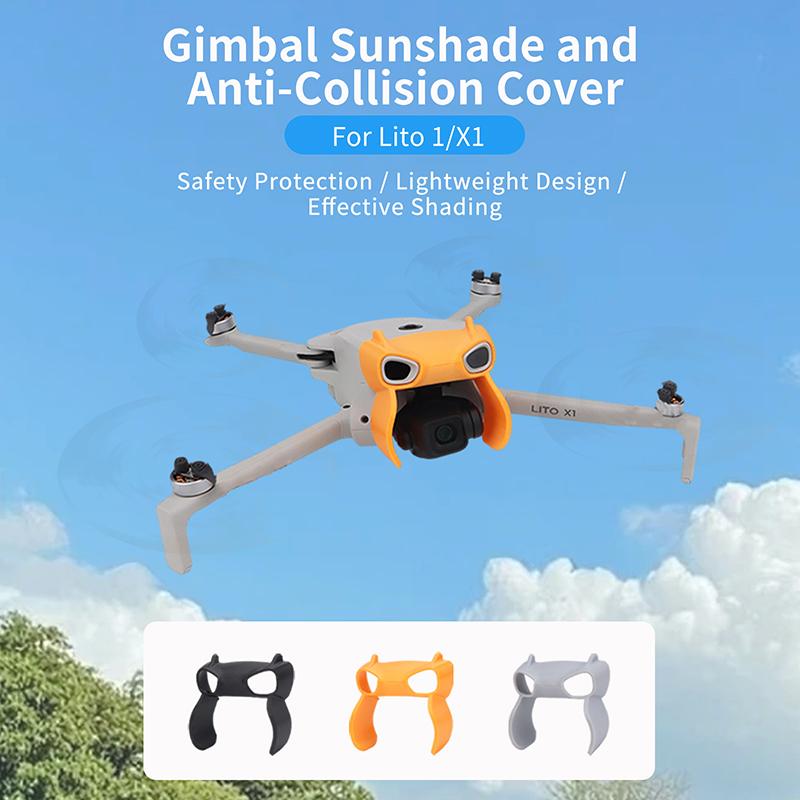 Lens Hood Sunshade for DJI Lito 1/X1 Anti-Glare Sun Cover Gimbal Protective Guard Cage for DJI Lito X1 Drone Accessories