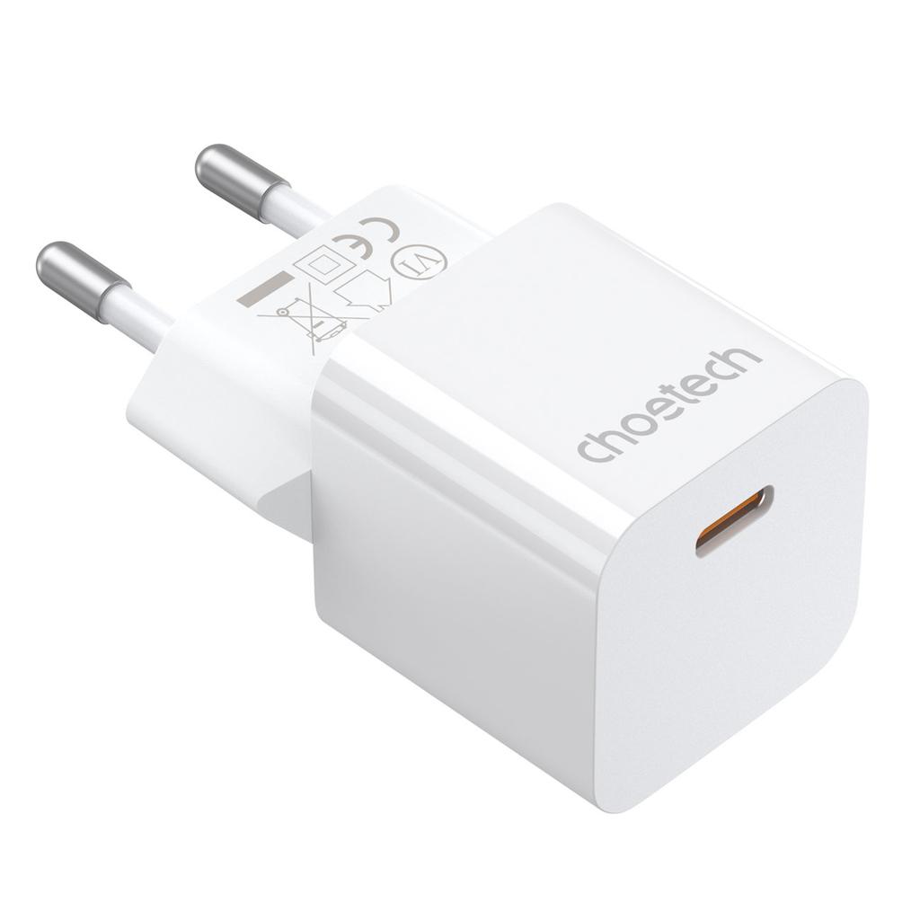 Белый настенный USB Type C зарядник 20 Вт