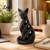 Decorative Figurines for Living Room 3D Printed Spiral Cat Figurine Hollow Modern Abstract Sculpture Ornaments Home Decor Desk Shelf Minimalist Art