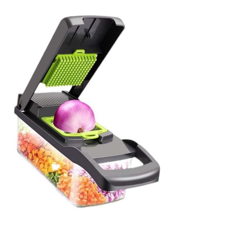 Multifunctional Vegetable Chopper Slicer Grater, Potato Slicer Shredder, Kitchen Cutter for Onion, Carrot, Cheese, Small Compact Tool