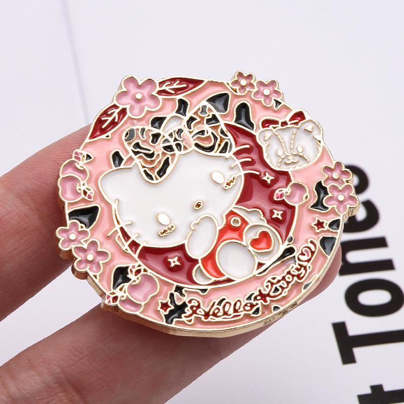 Adorable Cross-Border Cartoon Brooch for Men & Women - Trendy Metal Badge for Clothing & Bag Decoration