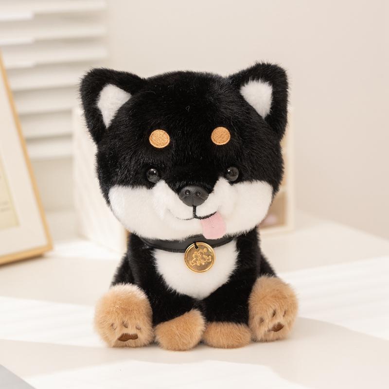 New Cute Plush Dogs Adorable Shiba Inu Stuffed Animals With Tongue Out Soft Kawaii Puppy Beagle Dolls For Office Desk Companion