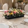 10PCS Black Floral Foam Tray Plastic Centerpiece Holder Floral Arrangement Tray  Party Decoration