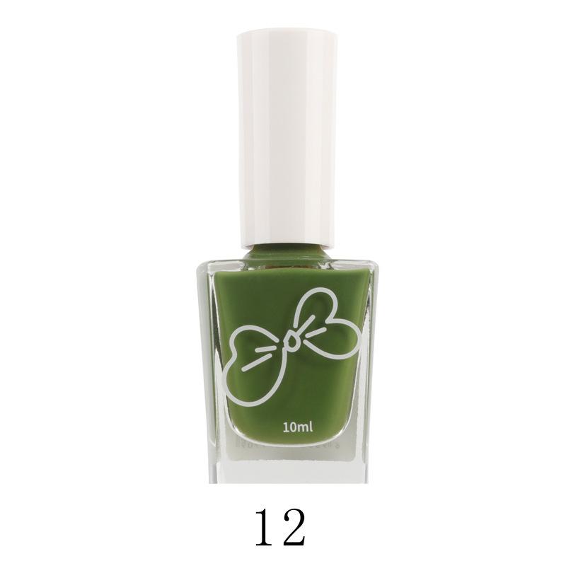 Oil-based Nail Polish No Bake Fast Drying Non-peelable Non-slip Safe Odorless Nude Color Nail Salon Nail Polish