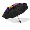 Glass Dragonfly Automatic Umbrella Sturdy 8-Rib Shaft Compact Design All-Season Use Vibrant Pattern Umbrella Birthday/Christmas Gift