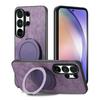 Магнитный держатель Стенд Кожаный чехол для телефона для Samsung Galaxy S26 S23 S22 S25 S21 Ultra Plus Note20 S23 S24 FE S26 Ultra Чехол
