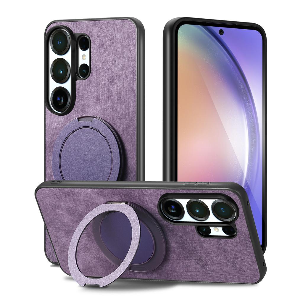 Магнитный держатель Стенд Кожаный чехол для телефона для Samsung Galaxy S26 S23 S22 S25 S21 Ultra Plus Note20 S23 S24 FE S26 Ultra Чехол