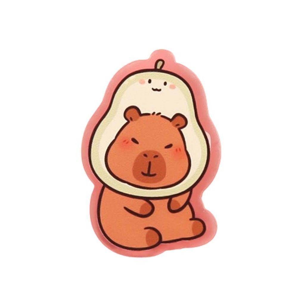 Милая акриловая булавка в виде капибары, нагрудный знак, значок капибары, изысканная брошь в виде капибары, унисекс