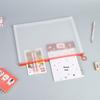 Custom Logo Transparent A4 Zipper Bag - Cartoon Pencil Case, Student Stationery, Waterproof PP Office File Holder
