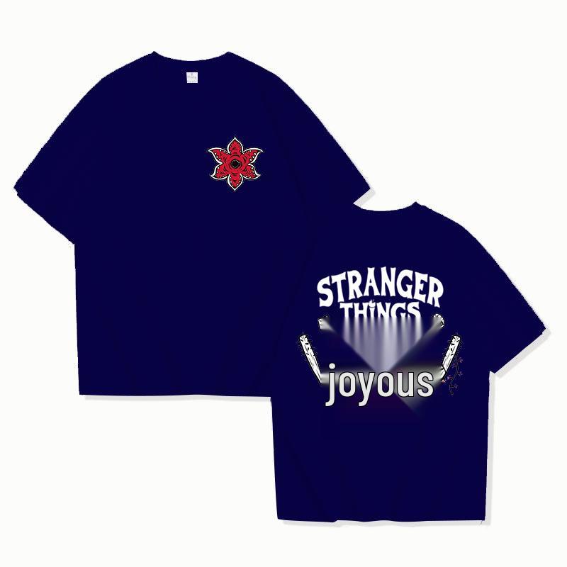 Унисекс футболка с принтом Stranger Things - Повседневная, с коротким рукавом, с круглым вырезом, Мягкая летняя мода для мужчин и женщин