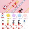 Kitchen Tool Dust-proof Straw Tips Cover Drinking Dust Cap Straw Plug Splash Proof Plugs Tips Cover