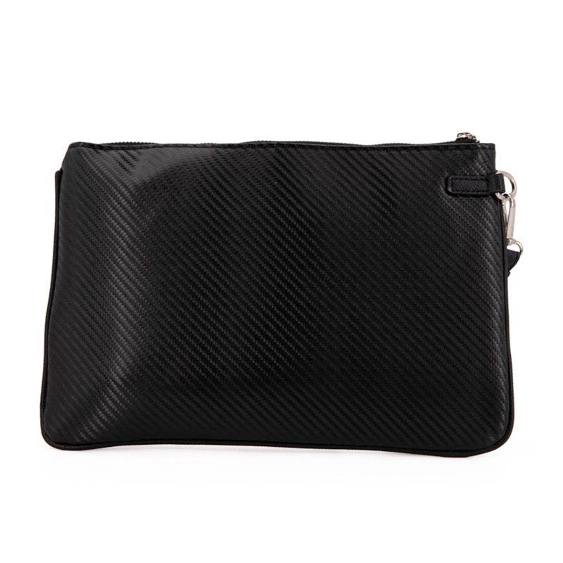BILL TORNADE Men's Carbon Textured Wristlet 30x20x2cm