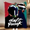 classic band Daft Punk Throw Soft Coral Fleece Blanket 310gsm Fluffy Warm Throw for Sofa Bed Couch Bedroom Decor