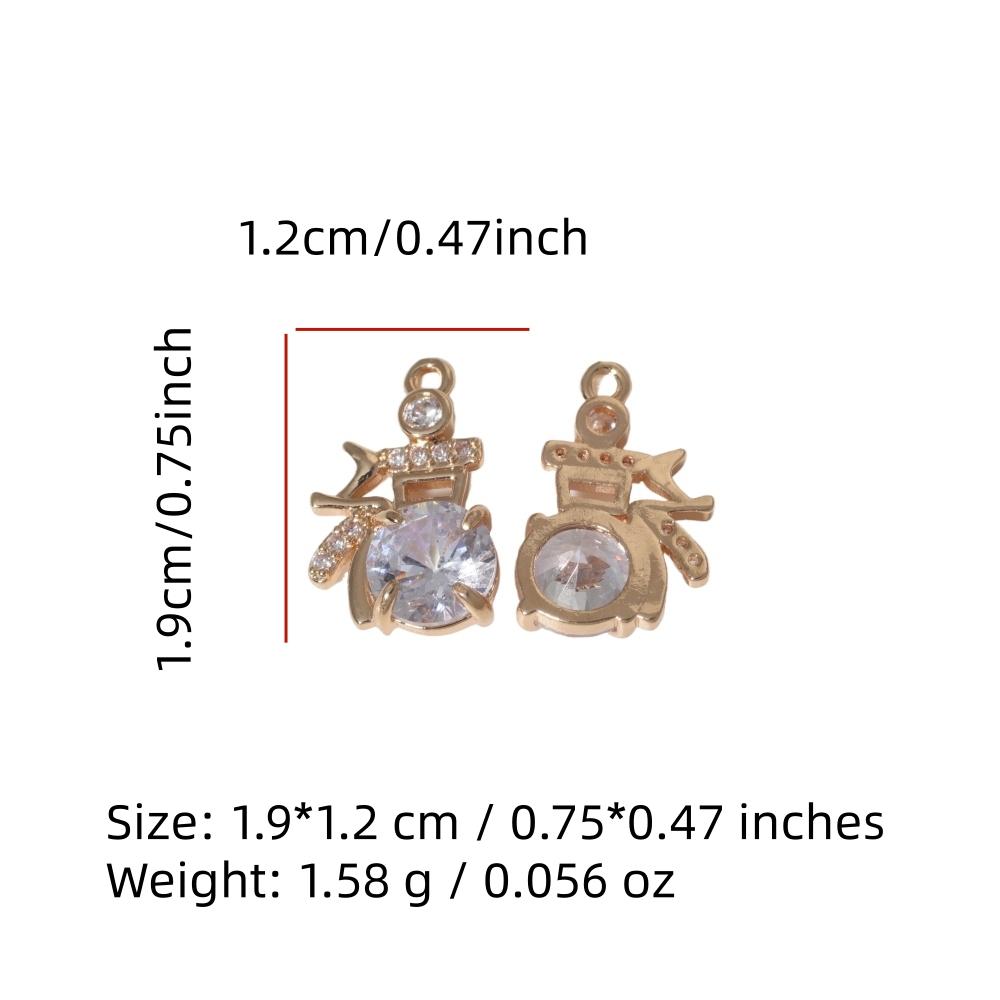 Vintage Chinese Fu Lock Zirconia Tassel Copper Charms, Golden Plated DIY Pendants for Earring Necklace Craft