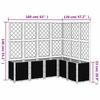 Planter with Trellis Blue Gray 160 x 120 x 140 cm PP