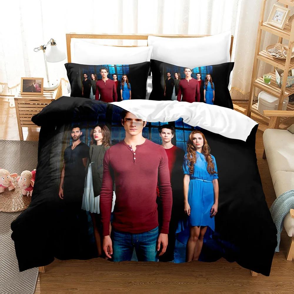 Teen Wolf Bedding Collection Single Duvet Cover Double Size With Bed Linen Queen King For Adults Room Decor Populoar American Tv Show