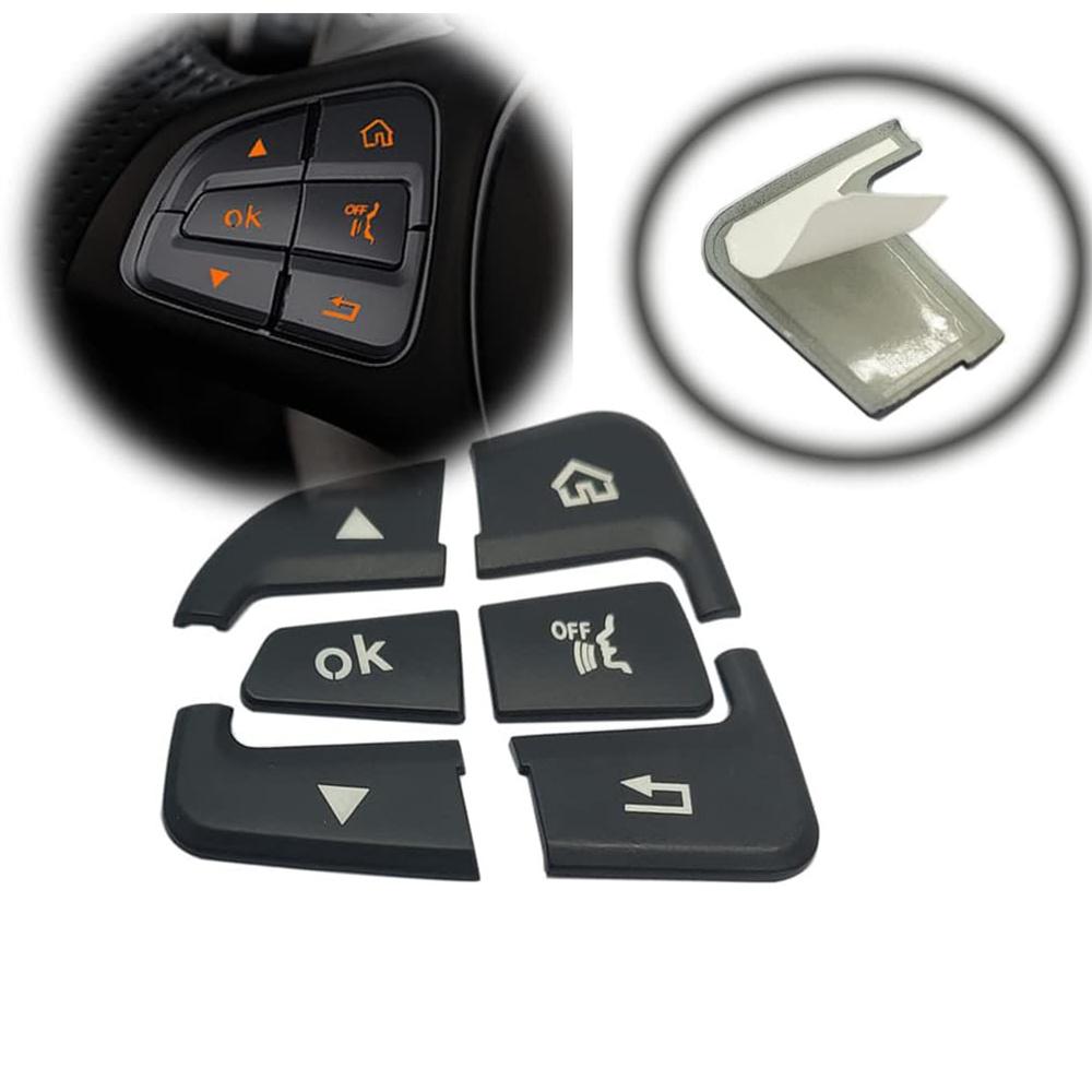 Steering Wheel Button Black Trim For Mercedes Benz Glc C Class W205 2015-2018