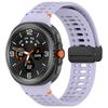 Silicone Watch Band for Samsung Galaxy Watch8 44mm/40mm/Watch8 Classic 46mm Hollow Breathable Magnetic Buckle Strap