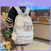 Fashion Teen Backpack With Contrast Colors And Spacious Interior For Use Daily