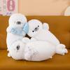 Cute Animal Plush Seal Cushion With Hat And Fish Design For Kids Sleep And Play