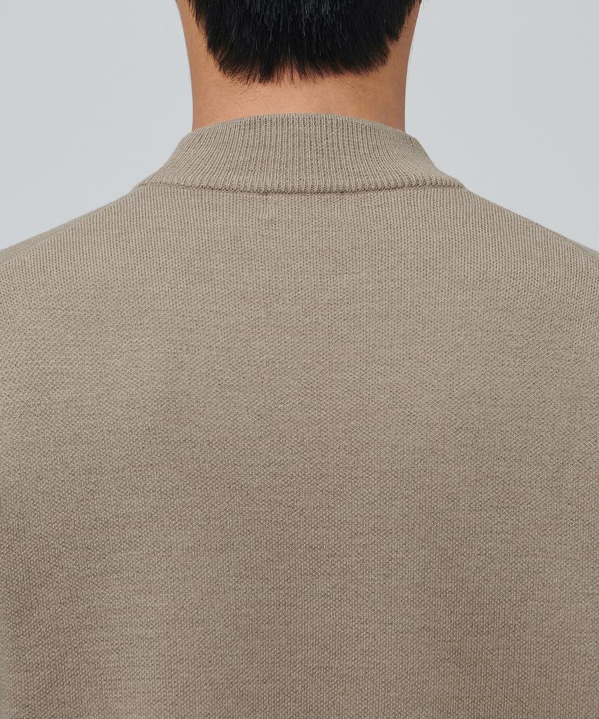 MUSINSA STANDARD Minimal Mock Neck Knit [Beige]