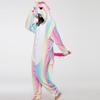 Kigurumi Animal Cosplay Hooded Jumpsuit Pajamas Men Women Long Sleeve Winter Warm Rompe Sleepwear Panda Lion,leopard,elephant,zebra,tiger Cosplay