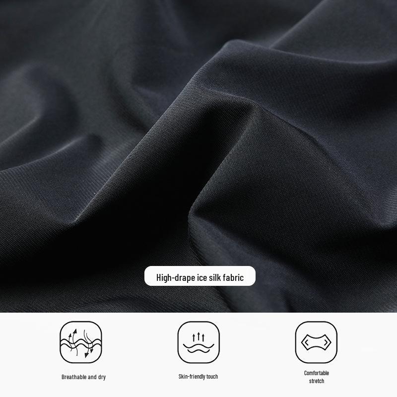 Мужские быстросохнущие тренировочные спортивные штаны из ледяного шелка