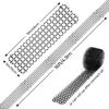 20Pcs Cat Scat Spike Mats - Anti Digging Flexible Pet Safe Deterrent Spike Pad for Outdoor Garden 49cmX13cm