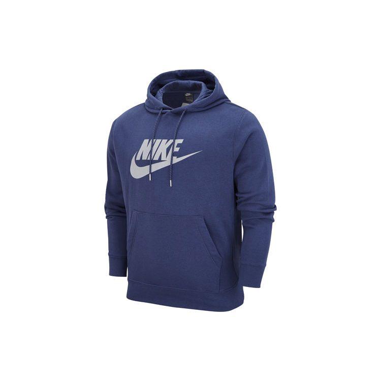 Nike Толстовки Мужские Синие С Капюшоном Умеренная Обычная DM1237-410