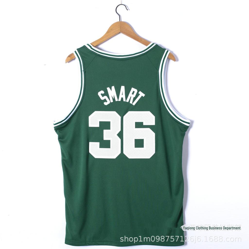 Селтикс Нет. 36 Маркус Смарт вышитая баскетбольная майка