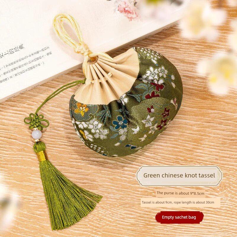 Empty Sachet Bags for the Dragon Boat Festival, Containing Mugwort and Traditional Chinese Medicine, Embroidered Hanging Sachets, Small Cloth Bags