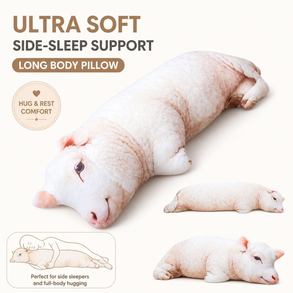 Plush Material Animal Body Pillow 40cm Size Sheep Plush Pillow Poultry Throw Pillows Bedroom Use