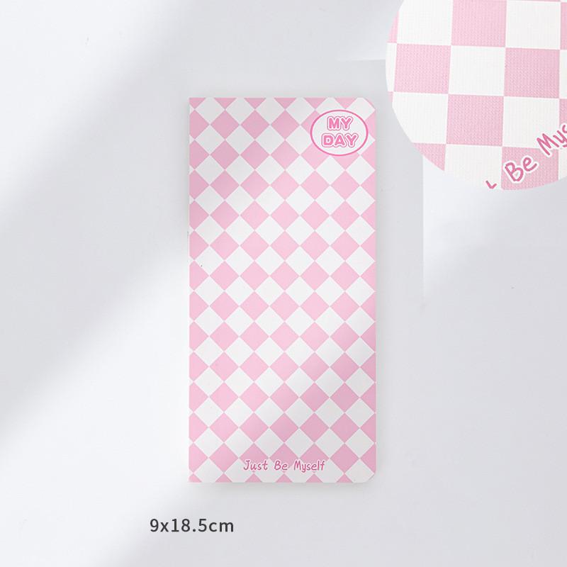 100sheets/pc Check Prints Square Rectangle Sticky Note Notebook Portable Memo Pad Notepad School Supplies