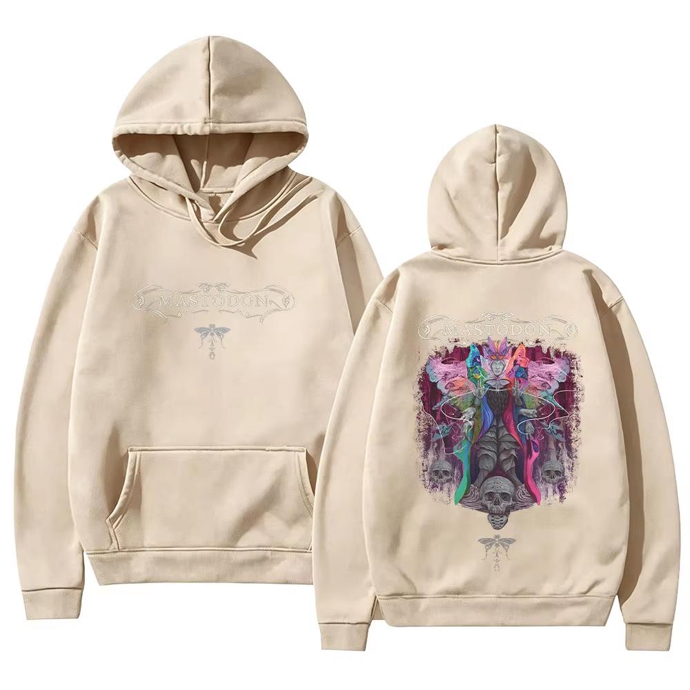 2026 Mastodon Marrow Deep 2026 Album Hoodies Rock Band Vintage Print Unisex Casual Long Sleeve Hooded Soft Cotton Sweatshirt Loose Cozy and Versatile
