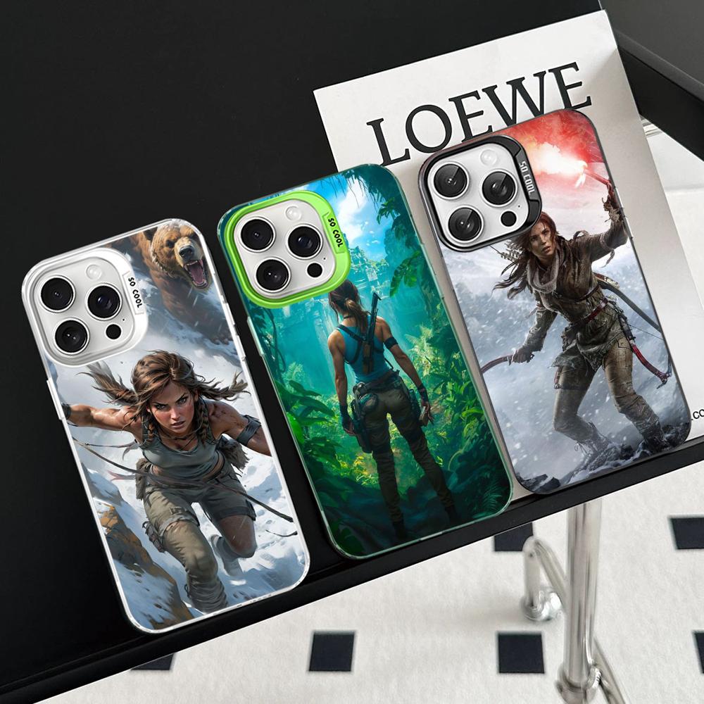 Video Game Tomb Raider Phone Case For IPhone 16 15 14 13 12 11 Pro Max X XR XSMAX 8 7 Plus Matte Shockproof Back Cover