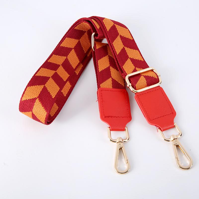 New Diamond Bag with Color Bag Accessories Wide Shoulder Strap Adjustable Versatile Women's Bag Crossbody Replacement Strap