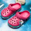 TWINFLAMES New Kids Unicorn Dinosaur Garden Shoes Beach Flat Sandals Slippers Child Sandals Anti Skid Slipper Summer Hole Shoes