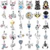 Медь Милый Питомец Обезьяна Скорпион Кошка Пингвин Колибри Шарм Бусина Подходит Для Оригинального Браслета Сделай Сам Женские Украшения