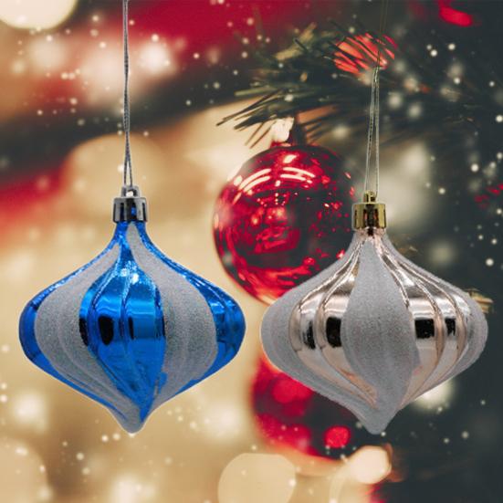 Елочные шары Прочные спиральные линии Устойчивые к разрыву рождественские шары Украшения Праздничные шары специальной формы Подвески Елочные шары