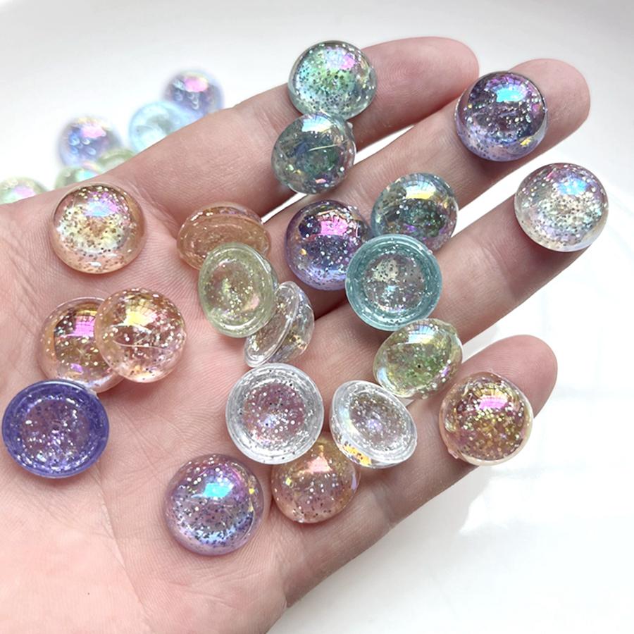 16 мм блестящие полнозвездные AB цветные акриловые круглые горный хрусталь со стразами «сделай сам», аксессуары для изготовления ювелирных изделий, заколка для волос, декоративный кристалл, 20 шт./лот
