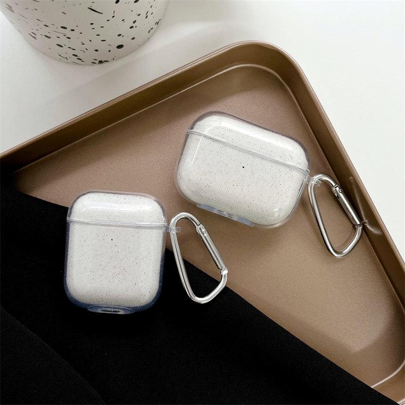 Прозрачный простой чехол с блестками, чехол для Airpods 1/2, силиконовый чехол для Airpods Pro, чехол для Airpods 3