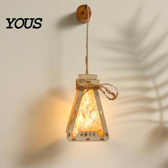Деревянный фонарик-бутылка желаний DIY-набор, Набор материалов для ручной работы, Портативный светодиодный светящийся фонарик для ночных прогулок, Игрушка для изготовления для детей и взрослых, Набор